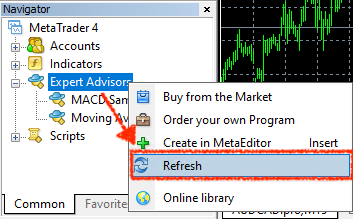 Refresh Expert Advisors